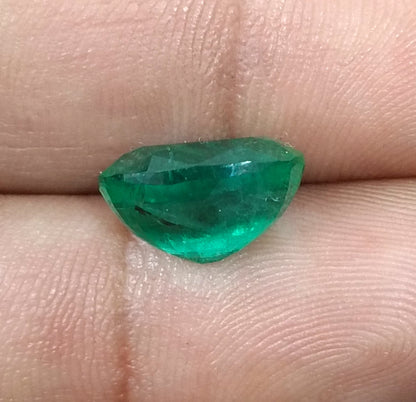 5.49ct Alpine Green Emerald, Natural Gemstone - SMSGEMS 