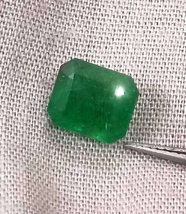 Certified 2.09ct Zambian Natural Emerald.