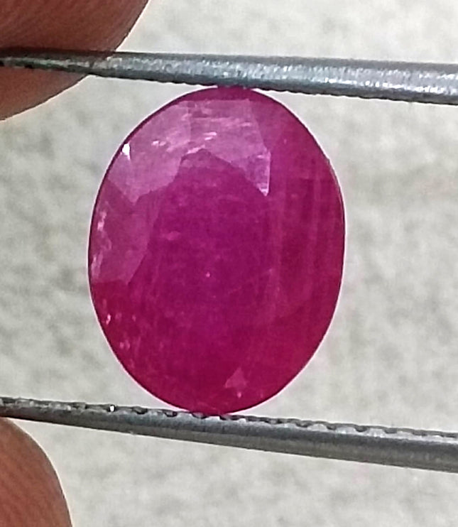 Mozambique Ruby 2.07ct Certified Natural Untreated Gemstone