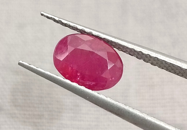 GSI Certified 1.02ct Blood Red Mozambique Ruby, Natural untreated Gemstone