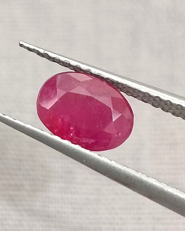 GSI Certified 1.02ct Blood Red Mozambique Ruby, Natural untreated Gemstone