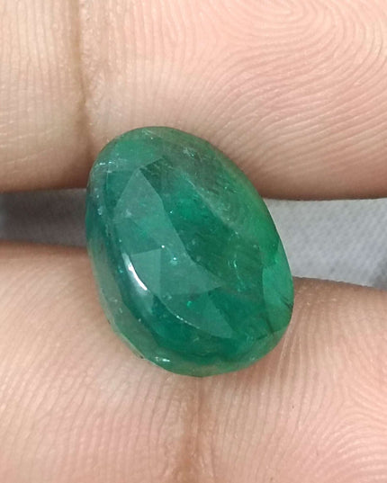 10.50ct Zambian Emerald, Deep Forest Green Oval Cut Natural Loose Gemstone.