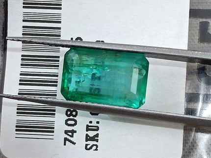 Emerald Natural 2.93ct Certified Medium Green Octagon Cut Loose Gemstone