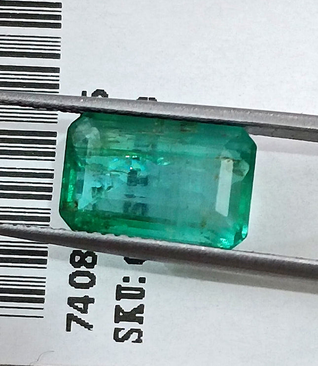 Emerald Natural 2.93ct Certified Medium Green Octagon Cut Loose Gemstone