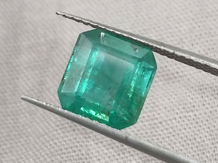 Zambian Emerald 2.61ct Certified Medium Deep Green Natural Gemstone