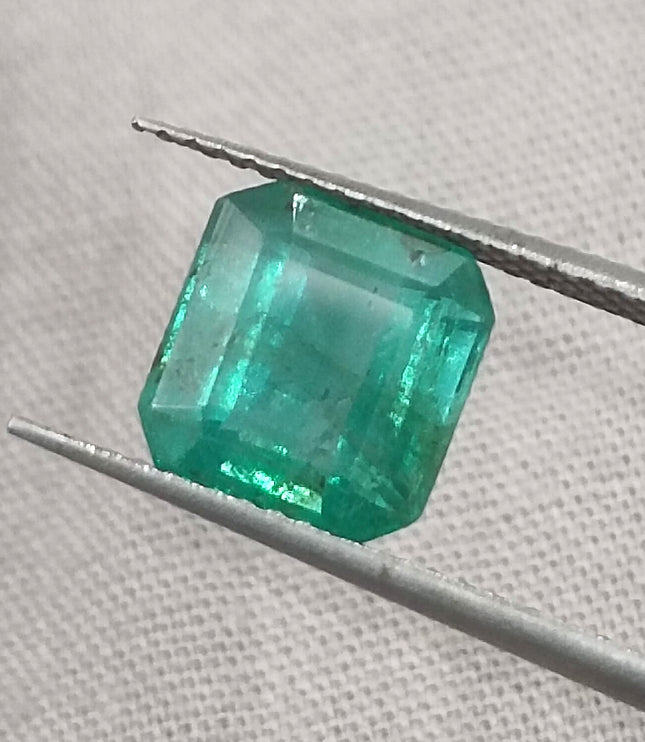 Zambian Emerald 2.61ct Certified Medium Deep Green Natural Gemstone