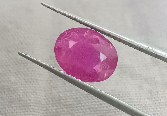 GSI Certified 2.23ct Mozambique Ruby, Natural untreated Gemstone