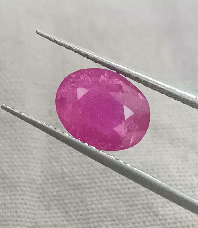 GSI Certified 2.23ct Mozambique Ruby, Natural untreated Gemstone