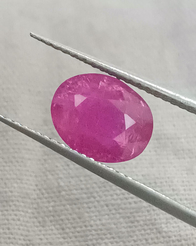GSI Certified 2.23ct Mozambique Ruby, Natural untreated Gemstone