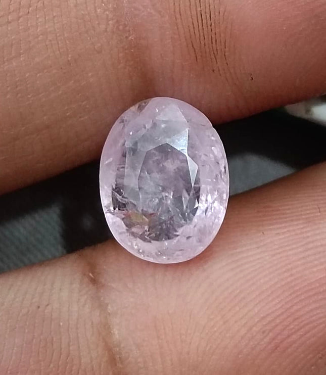5.17ct Unheated Pink Sapphire Natural Sri Lanka Oval Cut Gemstone