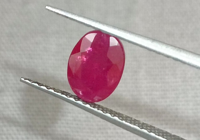 GSI Certified 1.02ct Blood Red Mozambique Ruby, Natural untreated Gemstone