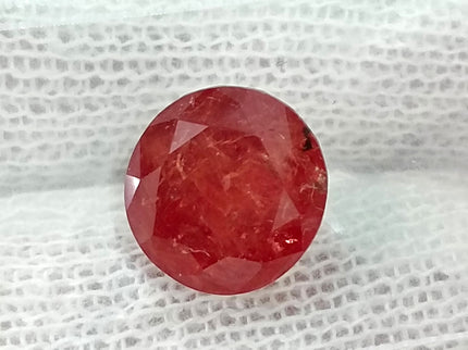 Burmese Ruby 5.00ct Certified Pigeon Blood Red Round Cut Unheated Loose Gemstone