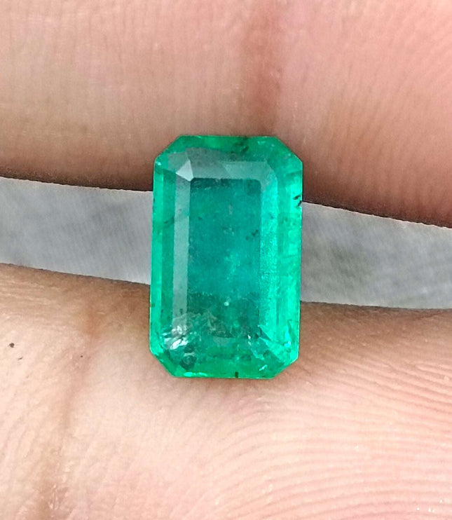 1.92ct Certified Panjshir Emerald, Medium Green Loose Gemstone