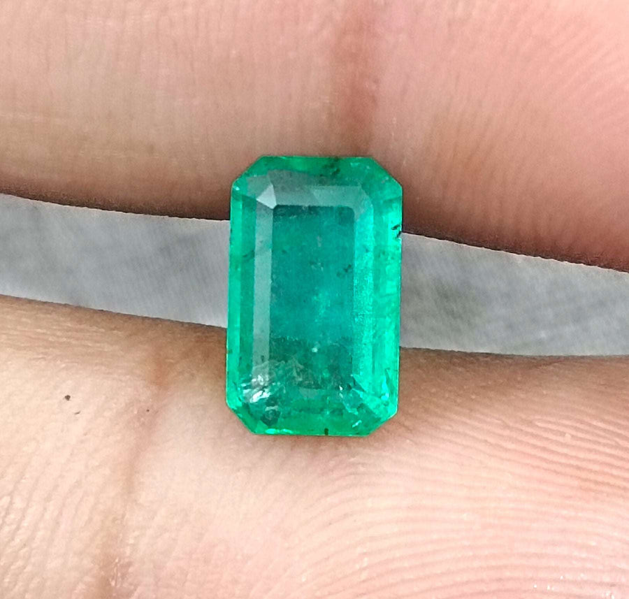 1.92ct Certified Panjshir Emerald, Medium Green Loose Gemstone