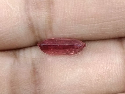 2.96ct Unheated Mozambique Ruby Rasberry Red SGL Certified Cushion Cut Loose Gemstone