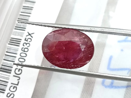 4.79ct Untreated Ruby Natural Mozambique SGL Certified Wine Red Loose Gemstone