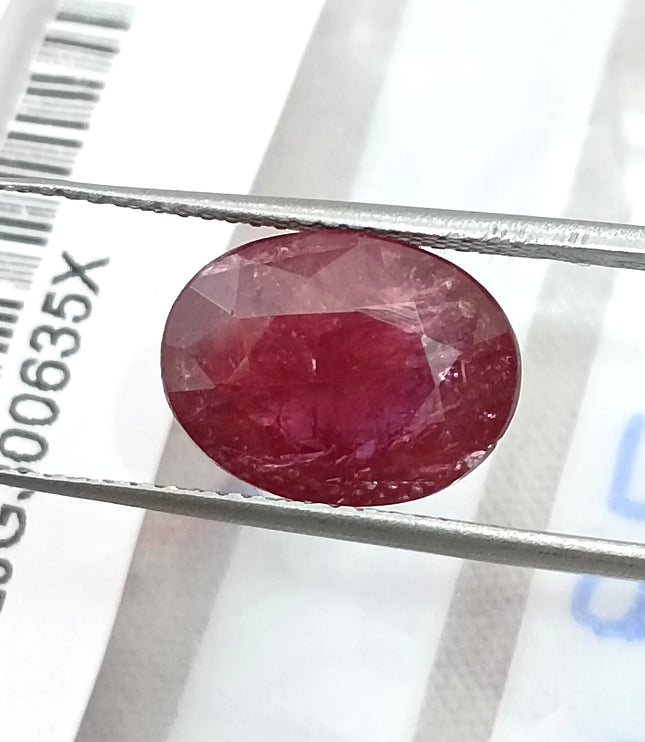 4.79ct Untreated Ruby Natural Mozambique SGL Certified Wine Red Loose Gemstone