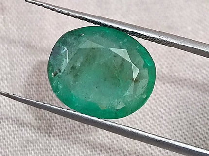 4.75ct Zambian Emerald Natural Oval Earth Mined Gemstone