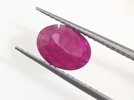 GSI Certified 0.96ct Mozambique Ruby, Natural Untreated Gemstone