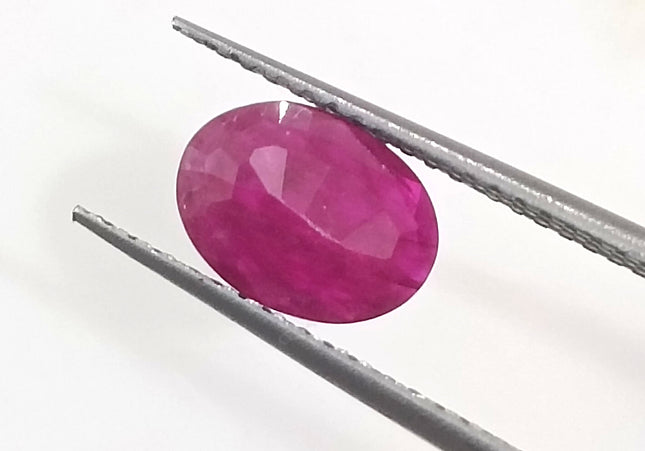 GSI Certified 0.96ct Mozambique Ruby, Natural Untreated Gemstone