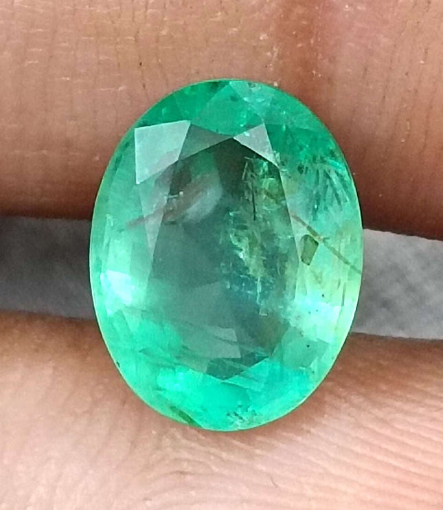 Panjshir Emerald 2.60ct Certified Natural Sea Green Stone
