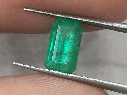1.44ct Certified Panjshir Emerald, Natural Golden Green Stone