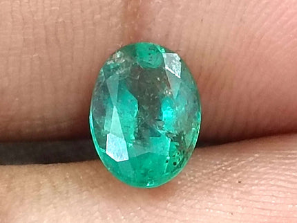 Certified 1.34ct Natural Zambian Emerald.