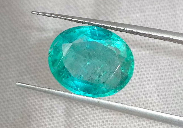 GSI Certified 2.93ct Zambian Emerald, Natural Gemstone