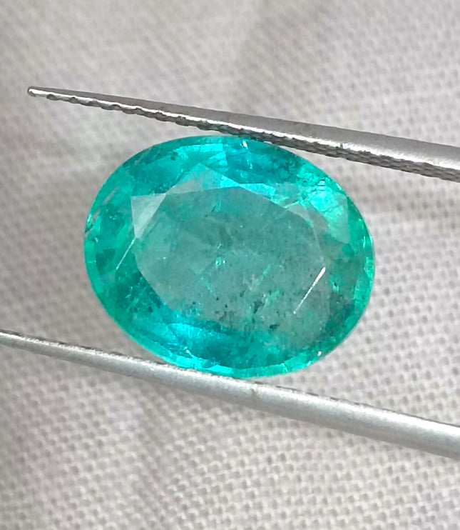 GSI Certified 2.93ct Zambian Emerald, Natural Gemstone