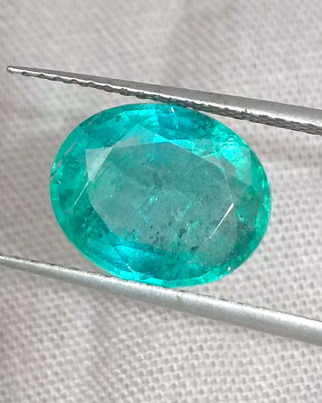GSI Certified 2.93ct Zambian Emerald, Natural Gemstone