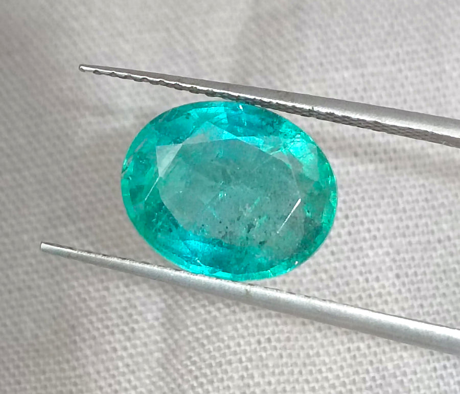 GSI Certified 2.93ct Zambian Emerald, Natural Gemstone
