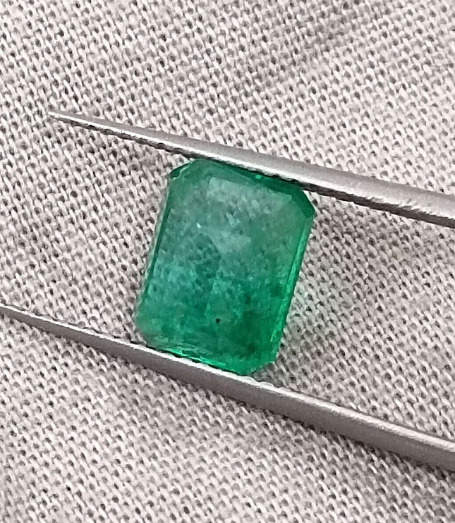 GSI Certified 1.76ct Natural Zambian Emerald Stone