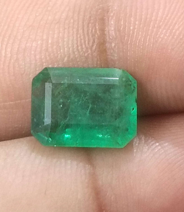 3.94ct Certified Zambian Natural Emerald Stone