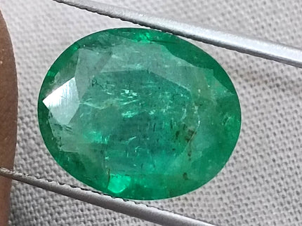 Natural Emerald 6.23ct Certified Zambian Origin Medium Deep Green Gemstone