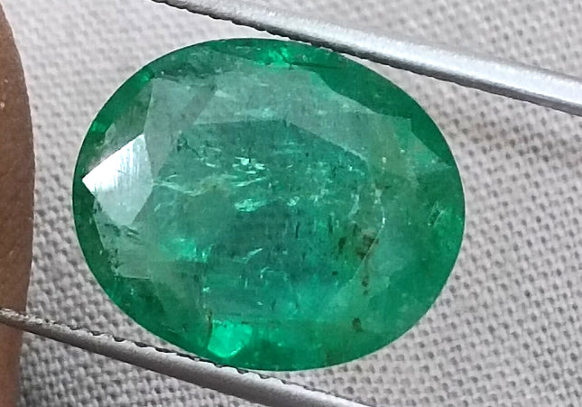 GSI Certified 6.23ct Medium Deep Emerald, Natural Gemstone