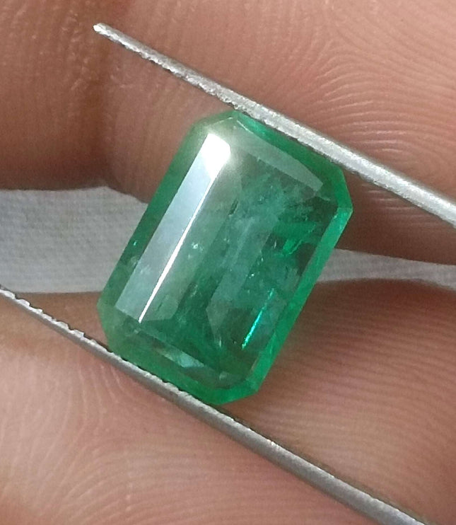2.87ct Certified Zambian Natural Emerald Stone