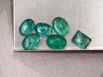 Natural Emerald Lot 8.50ct Medium Green Zambian Loose Gemstones