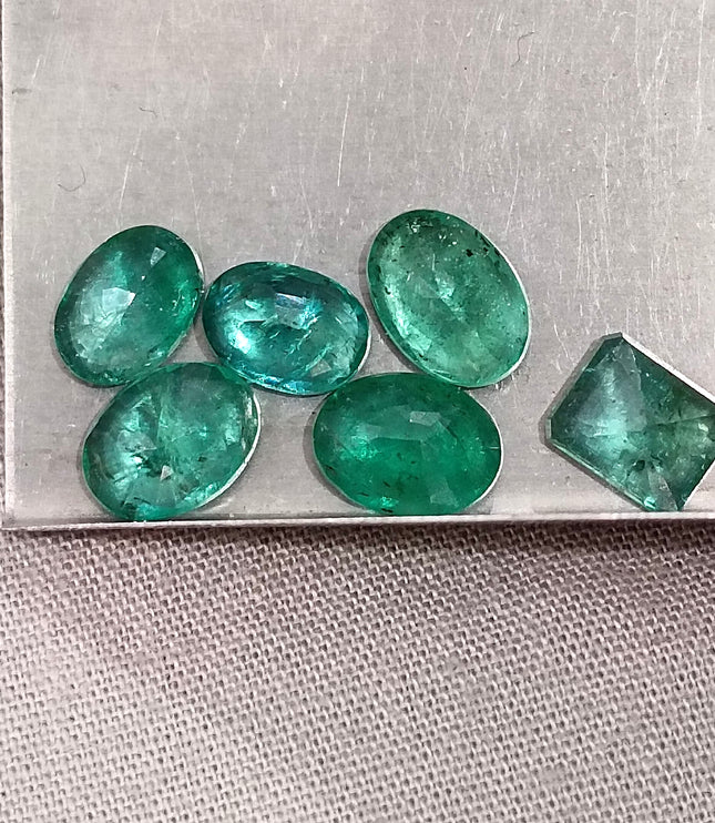 Natural Emerald Lot 8.50ct Medium Green Zambian Loose Gemstones