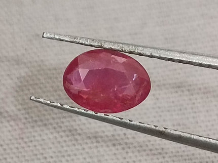 Certified 0.99ct Untreated Natural Pigeon Blood Red Ruby.