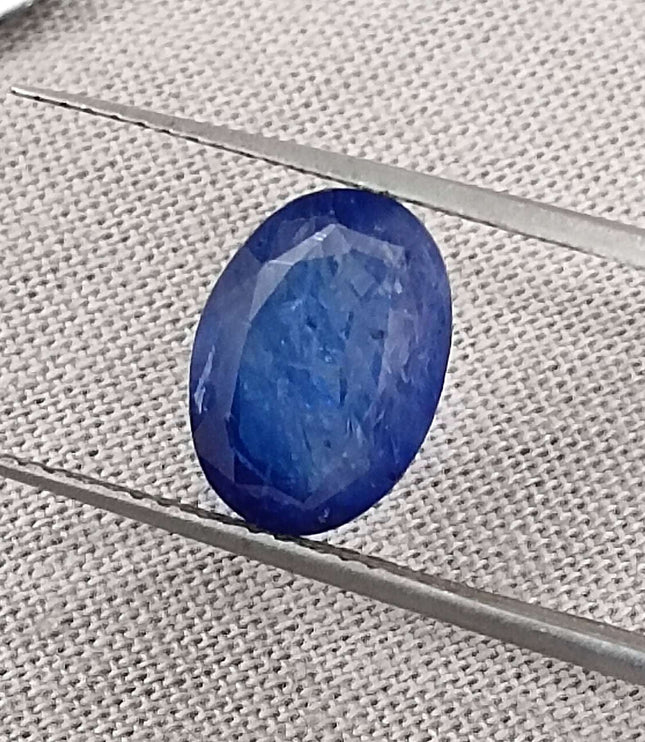 Royal Blue Sapphire 4.01ct Natural Oval Cut Loose Gemstone