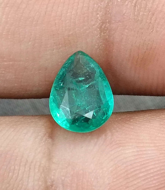 GSI Certified 1.65ct Zambian Natural Emerald