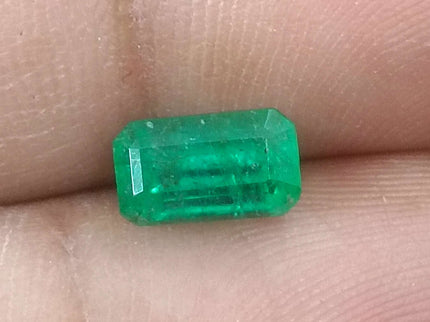 1.44ct Certified Panjshir Emerald, Natural Golden Green Stone
