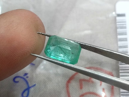 Russian Emerald 2.71ct Sea Green SGL Certified Octagon Cut Minor Oil Gemstone
