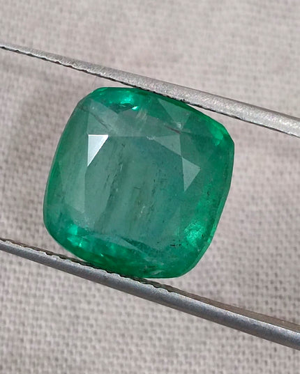 5.87ct Zambian Emerald, Natural Deep Green Gemstone