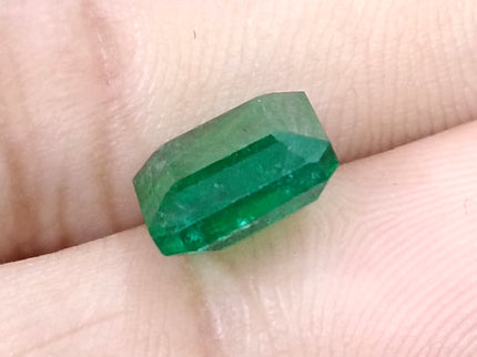 Natural Emerald 3.57ct Certified Deep Velvet Green Octagon Cut Loose Gemstone