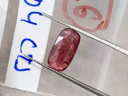 2.04ct Unheated Natural Ruby Wine Red SGL Certified Mozambique Cushion Cut Loose Stone