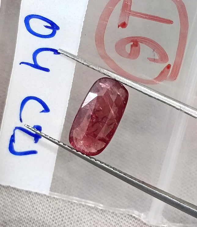 2.04ct Unheated Natural Ruby Wine Red SGL Certified Mozambique Cushion Cut Loose Stone
