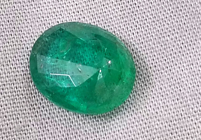 GSI Certified 6.23ct Medium Deep Emerald, Natural Gemstone