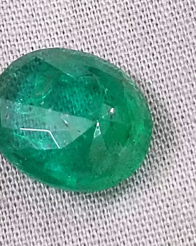 GSI Certified 6.32ct Medium Deep Emerald, Natural Gemstone
