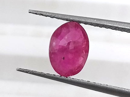 GSI Certified 1.03ct Mozambique Ruby, Natural Untreated Gemstone